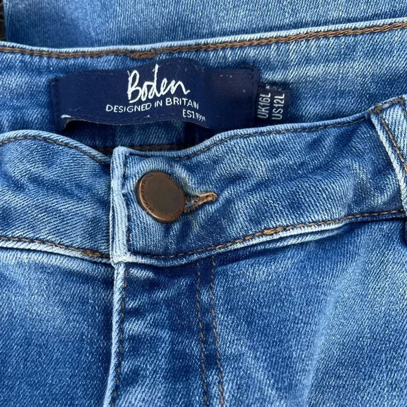 Boden Trafalgar Straight Leg Jeans Size 12 L - Picture 8 of 10